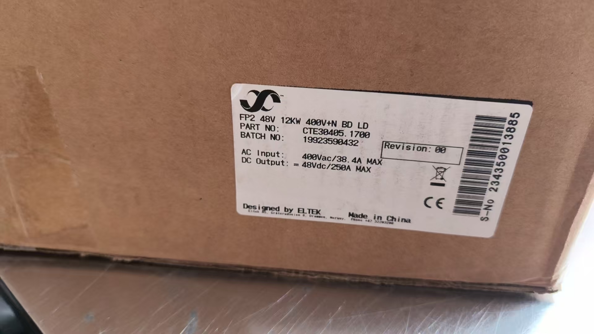 ระบบ Powercore Eltek 48Vdc 12kW พร้อมวงจรเรียงกระแส HE Flatpack2 4x