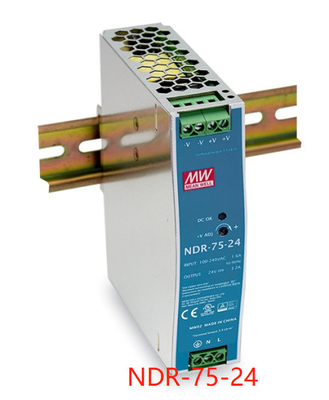 พาวเวอร์ซัพพลายราง DIN 75W Mean Well NDR-75 NDR-120 NDR-240