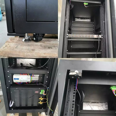 42U 600mm Outdoor Server ตู้แร็ค 19 นิ้วพร้อมพัดลม DC48V