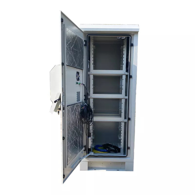 ตู้โทรคมนาคมกลางแจ้งผนังคู่ 2.1M ตู้เครือข่าย 42U DC48V