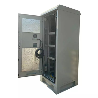 ตู้โทรคมนาคมกลางแจ้งผนังคู่ 2.1M ตู้เครือข่าย 42U DC48V