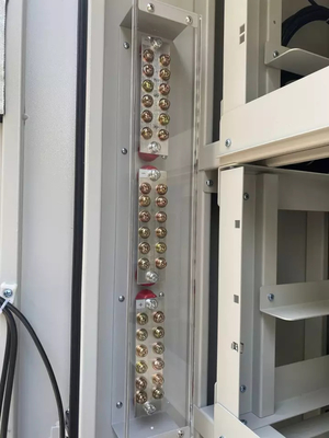 ตู้โทรคมนาคมกลางแจ้งผนังคู่ 2.1M ตู้เครือข่าย 42U DC48V