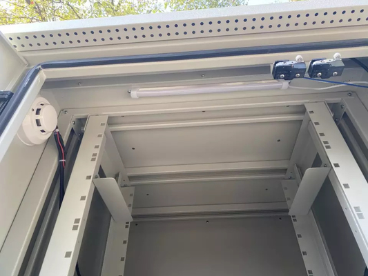 ตู้โทรคมนาคมกลางแจ้งผนังคู่ 2.1M ตู้เครือข่าย 42U DC48V