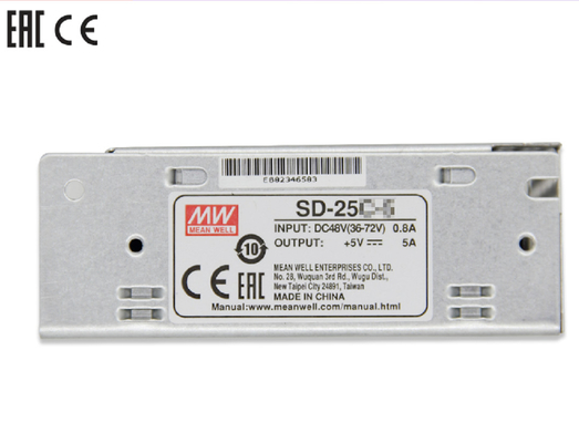SD-25-24 DC เป็น DC Converter โมดูลพลังงาน 24V 1.1A ป้องกันการโหลดเกิน