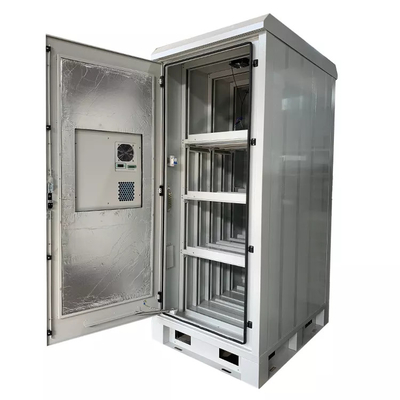 Double Door 24U ตู้โทรคมนาคมกลางแจ้ง IP55 Anti Theft