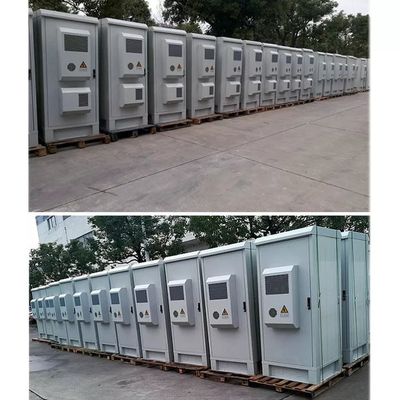 Double Door 24U ตู้โทรคมนาคมกลางแจ้ง IP55 Anti Theft