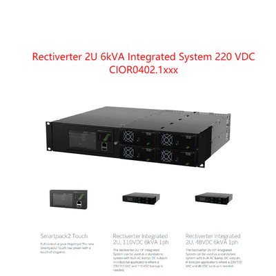 2u 6kva Rectiverter Eltek Integrated System Single Line สำหรับ 220vdc 241123.102 241123.100