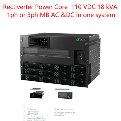 Eltek Rectiverter Power Core 110 VDC 18 kVA 1ph หรือ 3ph สูงสุด 18Kva AC & 14.4kw 110Vdc สําหรับระบบไฮบริดโทรคมนาคม