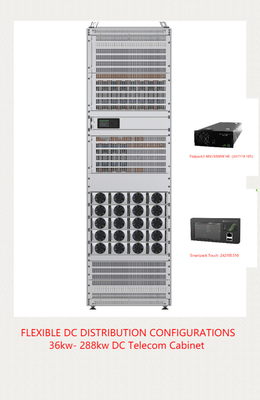 โรงไฟฟ้าวาเลอร์ขนาดใหญ่ 36kw - 288kw ระบบพลังงานโทรคมนาคม Eltek Flatpack2 48/2000 เขา Flatpack2 48/3000HE Flatpack2 48/4000HE