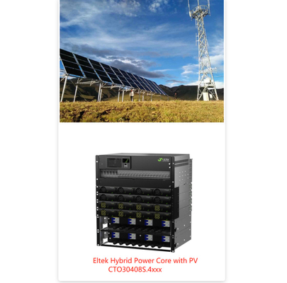16KW 24KW โทรคมนาคมระบบไฮบริดกับ MPPT และโมดูลแสงอาทิตย์ Eltek แบรนด์ 241119.650 241115650
