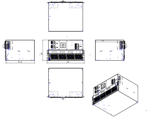 CE+T โมดูลาร์ Dc ถึง AC พลังงาน Inverter TSI BRAVO 110/230 110Vdc 230Vac 2.5kva 2kw P/N T321750201