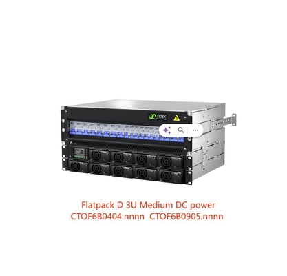 Eltek Flatpack D 3U 48Vdc 15KW การกระจายพลังงาน DC กลาง สําหรับการแก้ไขพลังงาน DC แบบยืดหยุ่น CTOF6B0404.Nnnn