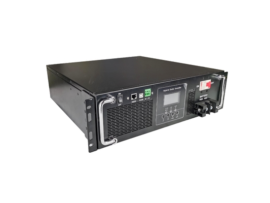 Rack Mount Hybrid 5kw 8kw 10kw ระบบเก็บพลังงานแสงอาทิตย์ 240v Ac Inverter เครื่องเปลี่ยนพลังงานแสงอาทิตย์
