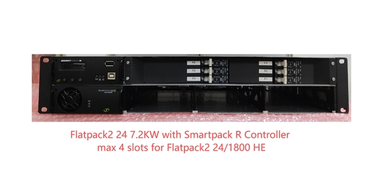 Eltek FP2 24V 7.2KW Powercore 2U 19 Inch Max 4 สล็อต สําหรับ Flatpack2 24/1800 HE Smartpack R Controller