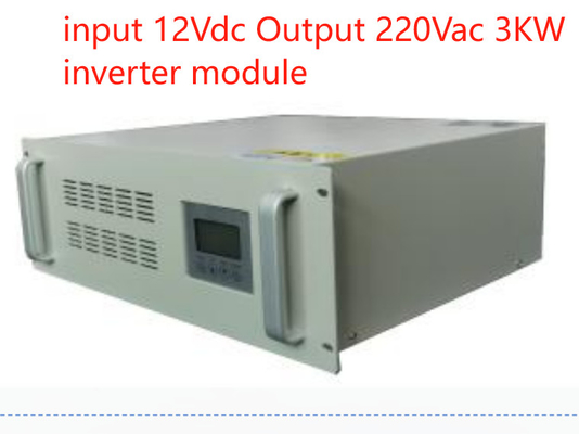 DC AC Inverter 19inch 4RU Rack Type Input 12Vdc to Output 220Vac โมดูล Inverter 3kw ที่ทําตามสั่ง