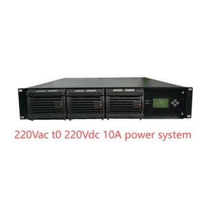 19 นิ้ว โมดูลารีคติฟิเออร์ ระบบ 220Vac ถึง 220Vdc 10A ระบบพลังงาน DC ที่ติดตั้ง