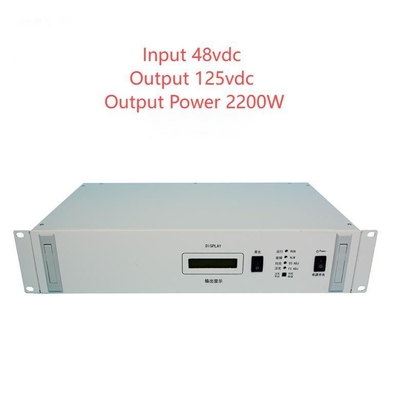 19" Rackmount RCT2000D ซีรีส์ เครื่องแปลง DC DC ที่แยกตัว เข้า 48vdc ออก 125vdc D20-18-25