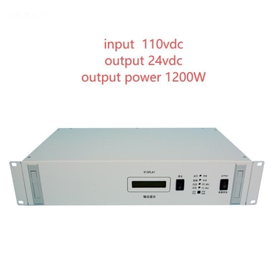 19 นิ้ว Rackmount RCT2000D ซีรีส์แยก DC DC เครื่องแปลง input 110vdc Output 24vdc 1200W D50-10-14