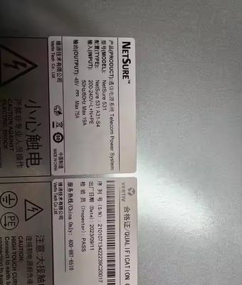 Vertiv Brand Netsure 531 A31-S4 48V 60A แหล่งไฟฟ้าสวิตชิ่งที่ติดตั้ง