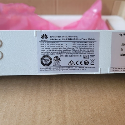 Huawei OPM30M Outdoor Power Module 48V การสื่อสาร Outdoor Waterproof Switching Power Supply 2000W สถานีฐาน AC To DC