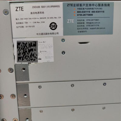 ประสิทธิภาพสูง Zte -48v 200a ระบบไฟฟ้าโทรคมนาคม Zxdu68 B201 ลงตัว