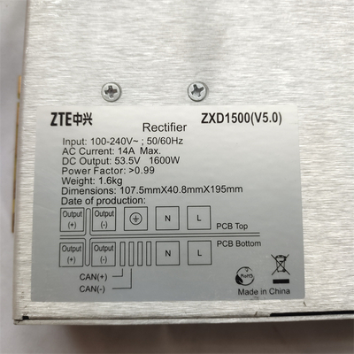ZTE 48V 48/1500w ZXD1500v4.0 โมดูลเรกติไฟเออร์ 48v 3000w 48v 220v AC เป็น 48v DC