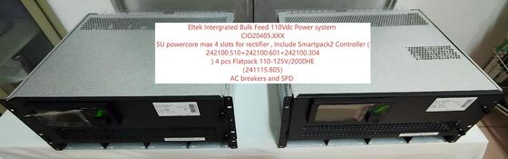 Eltek Flatpack2 110Vdc 8KW ระบบพลังงานแบบ DC CIO20405.XXX ระบบด้วย Flatpack 110-125V/2000HE 241115.805 241119.805