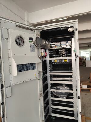 ตู้โทรคมภายนอกอาคาร IP45 IP55 -48vdc ความจุ 16KW 24KW 36KW สำหรับสถานีฐานโทรคมนาคม