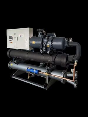 เครื่องทำน้ำเย็นแบบสกรูระบายความร้อนด้วยน้ำแบบคอมเพรสเซอร์คู่ MK-410WD 815.8KW - สารทำความเย็น R22