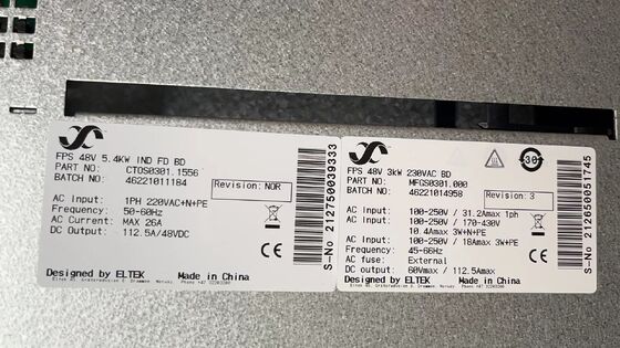 ระบบจ่ายไฟโทรคมนาคม Eltek 24V Flatpack S 1U 5R 9kw พร้อมคอนโทรลเลอร์ Smartpack S 241122.900