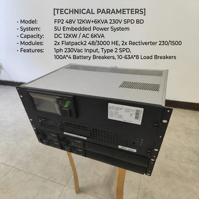 ระบบเพาเวอร์ Eltek Rectiverter 12KW DC 6KVA AC Smartpack2 Touch Control