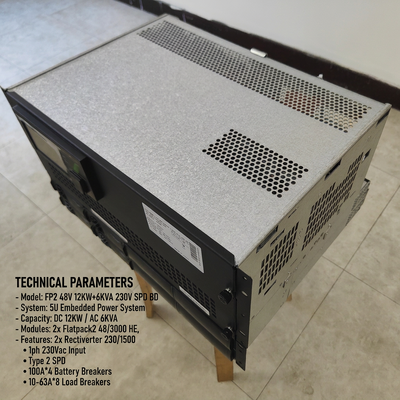 ระบบเพาเวอร์ Eltek Rectiverter 12KW DC 6KVA AC Smartpack2 Touch Control