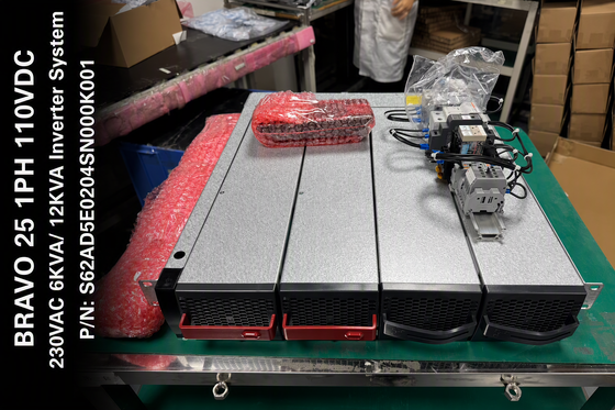 อินเวอร์เตอร์แบบโมดูลาร์เกรดอุตสาหกรรม 110Vdc ถึง 277Vac พร้อมระบบ 6KVA และเอาต์พุต Pure Sine Wave