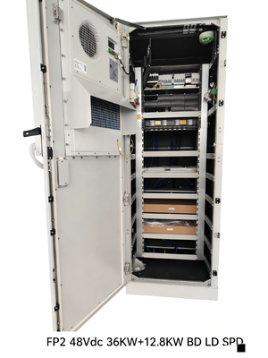 ตู้ไฟฟ้าพลังงานแสงอาทิตย์ไฮบริด 48Vdc 36+12.8KW พร้อมกล่องหุ้มประเภท 4 และโมดูล Flatpack2