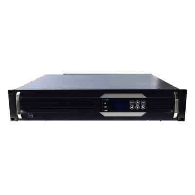 อินเวอร์เตอร์แบบแร็ค 6KVA 125VDC เป็น 220VAC กำลังไฟ 4800W แบบ Pure Sine Wave สำหรับโทรคมนาคม พร้อมเต้ารับ C13 4 ตัว ผลิตตามสั่ง