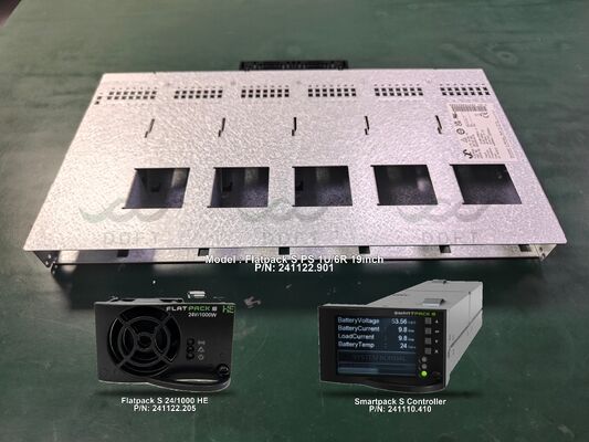 Eltek Flatpack S 24V 1U 19-Inch DC Power System (P/N 241122.901) with Flatpack S 24/1000 HE Rectifiers & Smartpack S Controller