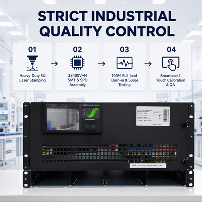 Smartpack2 Controlled 110Vdc Telecom Rectifier Power Shelf CI020405.XXX, 5U 19 Inch, Up to 4 Rectifier Modules