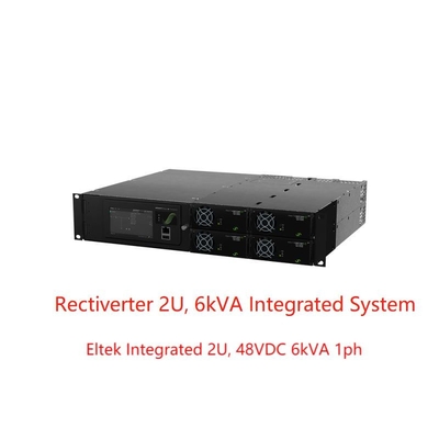 8KW 230Vac 4KW 115Vac ระบบไฟฟ้า Rectiverter 48Vdc ในตัว 2U 6kVA 1ph (CIOR0402.XXX)