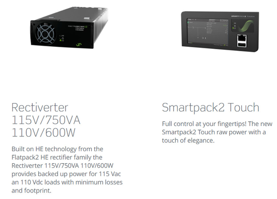 Smartpack2 Telecom Power Solutions เอลเทค แฟลทแพ็ค 18kVA 14.4kw 110Vdc