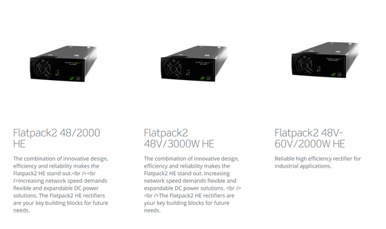 19 นิ้ว Flatpack2 48V 24KW ระบบไฟฟ้า 241115.105