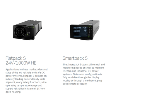 Eltek Flatpack S 24V 2U สูงพร้อมวงจรเรียงกระแส 3 ตัว Flatpack S 24/1000HE FlatpackS 24/1800HE (MFGS0302.001 MFGS0302.002)