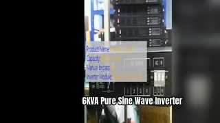 อินเวอร์เตอร์แบบติดตั้งบนแร็คขนาด 6KVA พลังโทรคมนาคมเพียวไซน์เวฟ