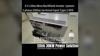 Eltek AC&DC Rectiver System ความสูง 5U สูงสุด 12KW ความจุ DC ความจุ 6KVA AC