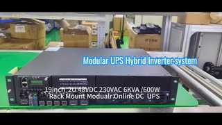 ระบบ UPS แบบโมดูลาร์ออนไลน์ขนาด 6KVA สำหรับการใช้งานโทรคมนาคมและอุตสาหกรรม